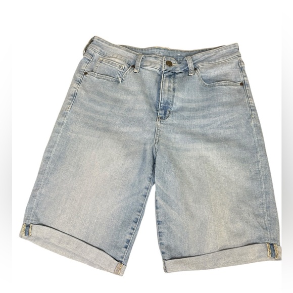 St. John's Bay Pants - St. John’s Bay Light Blue Denim Bermuda Shorts